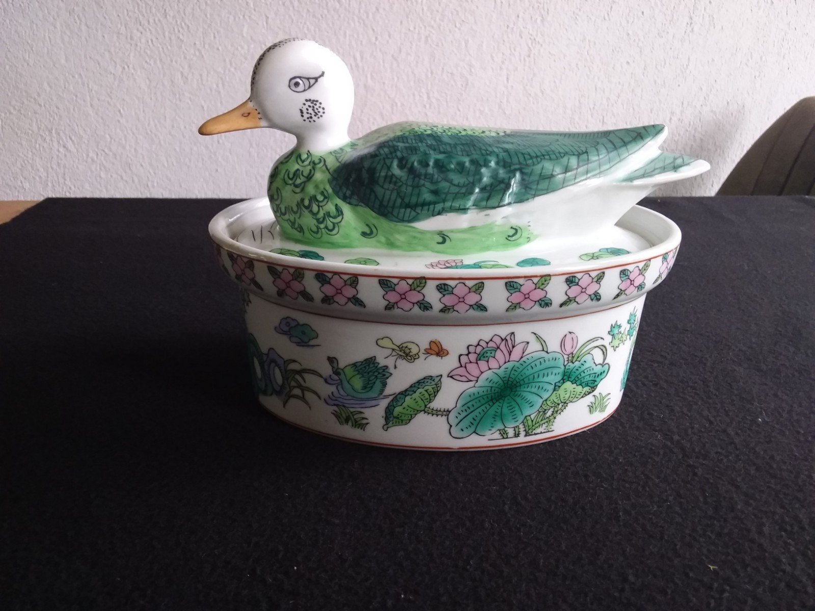 vintage eende terrine  chinees, Antiek en Kunst, Ophalen of Verzenden