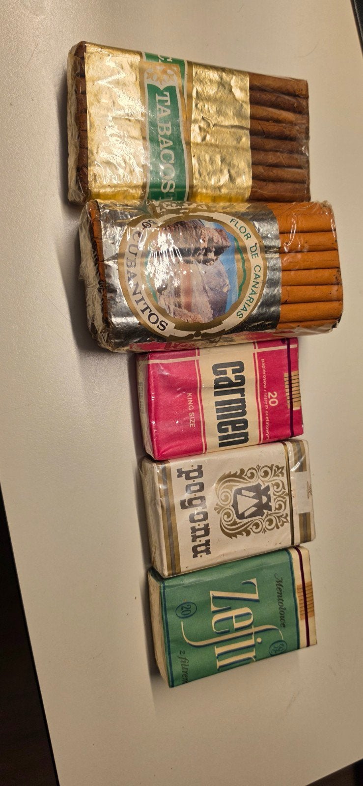 verzameling sigaretten, Verzamelen, Ophalen, Tabaksdoos of Verpakking