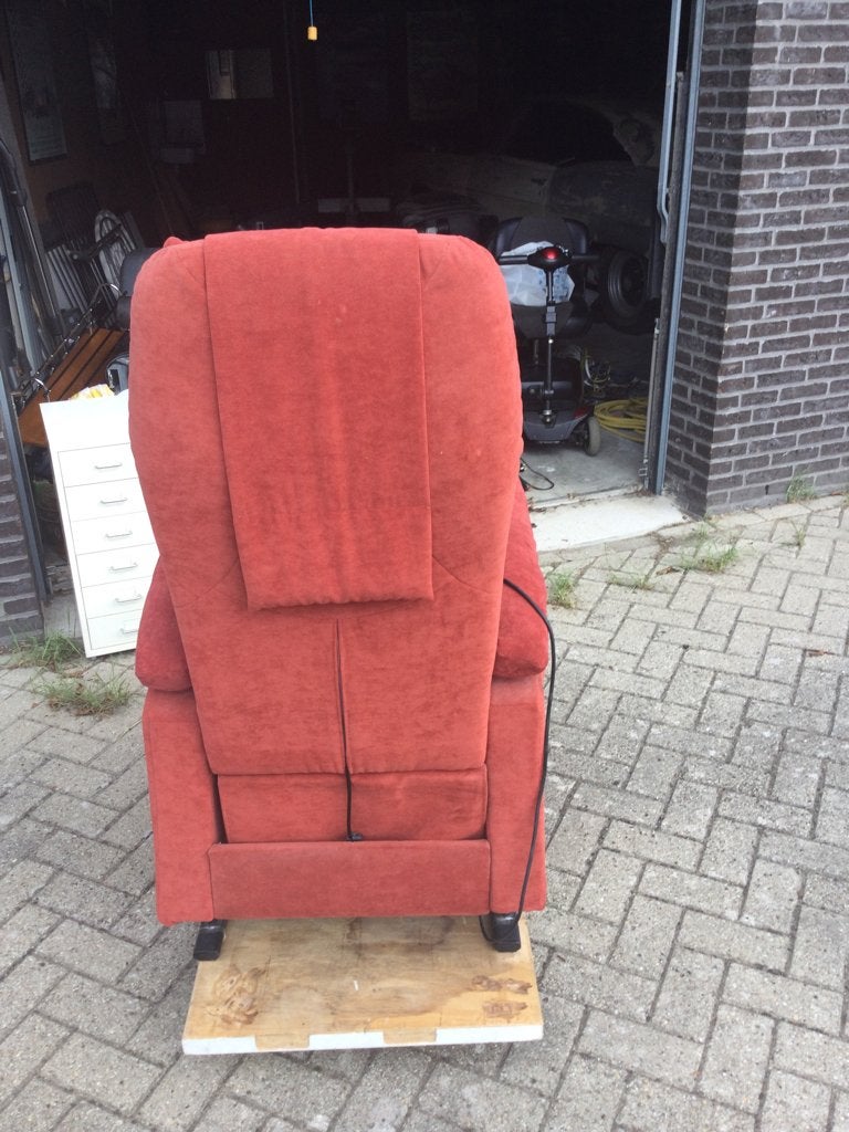 Sta op stoel. Elektrisch, Ophalen, Gebruikt, 75 tot 100 cm, Stof