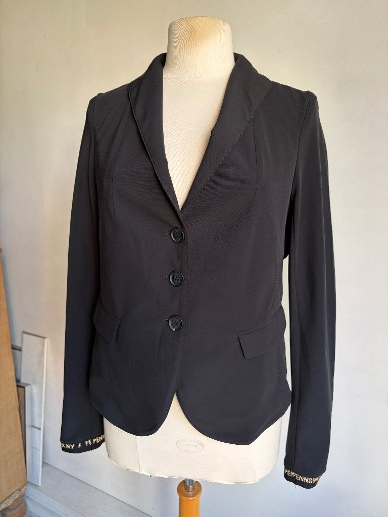 penn & ink blazer maat 38 zwart travelstof  jasje, Kleding | Dames, Maat 38/40 (M), Penn & Ink, Verzenden, Zwart