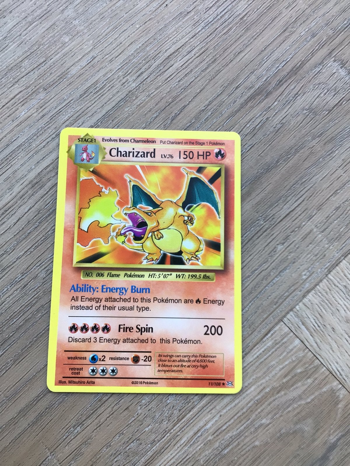 Charizard, Ophalen of Verzenden, Zo goed als nieuw, Speelkaart(en)