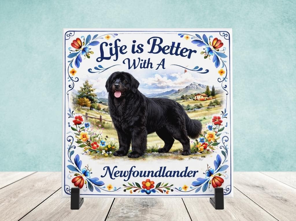 Life is Better with a Newfoundlander - tegel, Verzenden, Nieuw