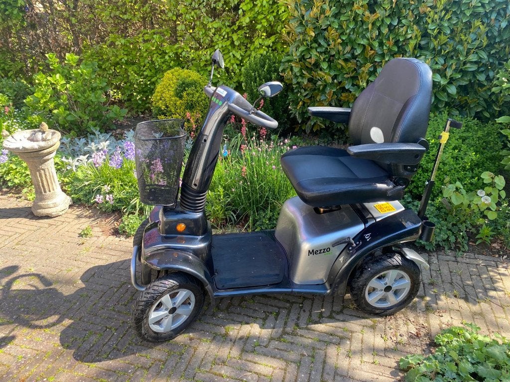 Scootmobiel Mezzo Zilver - 4 wieler, Gebruikt, Ophalen, Overige merken, 16 km/u of meer
