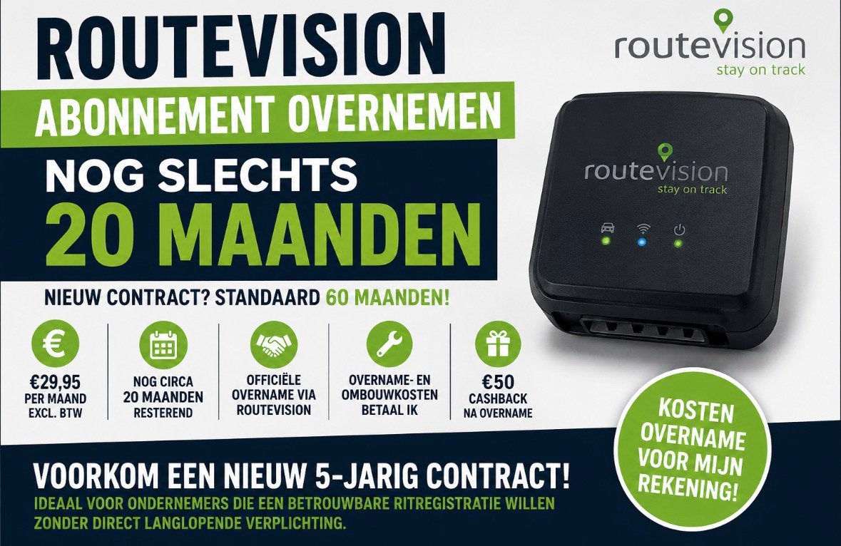RouteVision contract ter overname (20 maanden resterend), Ophalen, Zo goed als nieuw