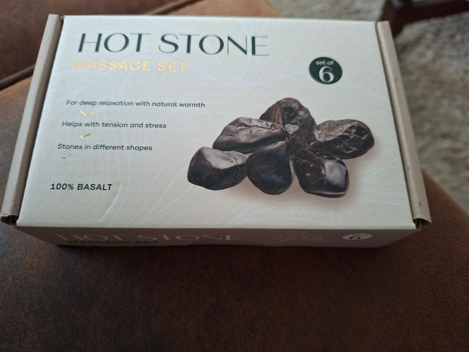 Hot stone massage set nieuw 6 stenen, Ophalen, Nieuw, Hotstone