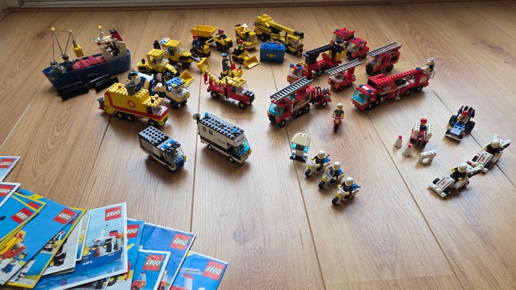 Lego Legoland 25 sets brandweer, politie, bouw, Gebruikt, Lego, Inclusief instructies, Ophalen of Verzenden