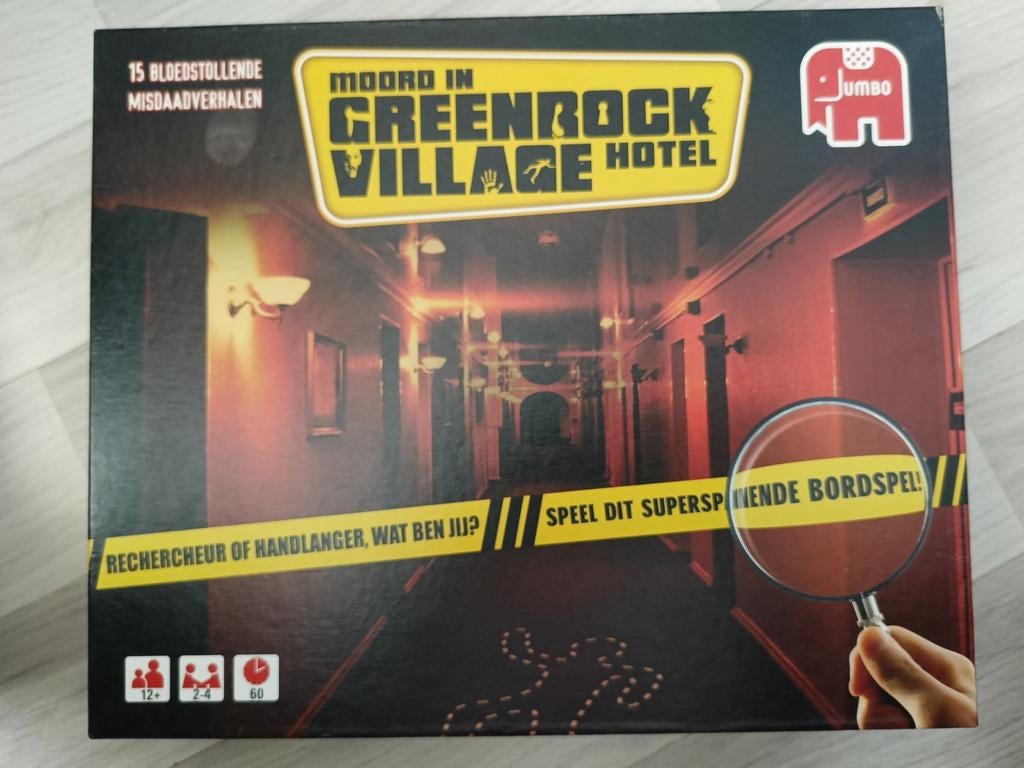 Moord in Greenrock Village Hotel - Bordspel, Drie of vier spelers, Ophalen of Verzenden, Zo goed als nieuw, Jumbo
