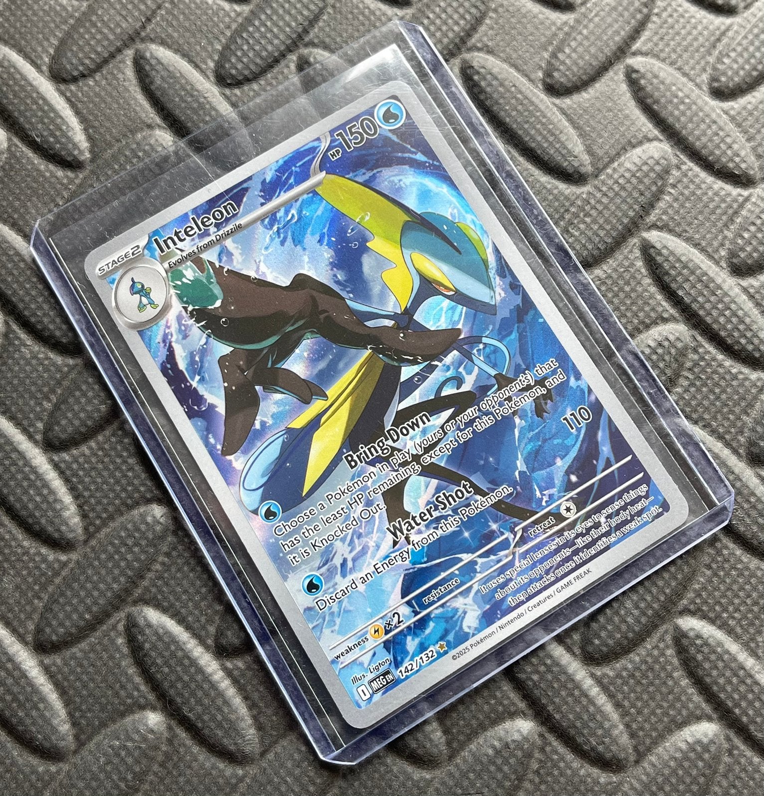 Pokémon Inteleon 142/132 Mega Evolution, Ophalen of Verzenden, Nieuw, Losse kaart, Foil