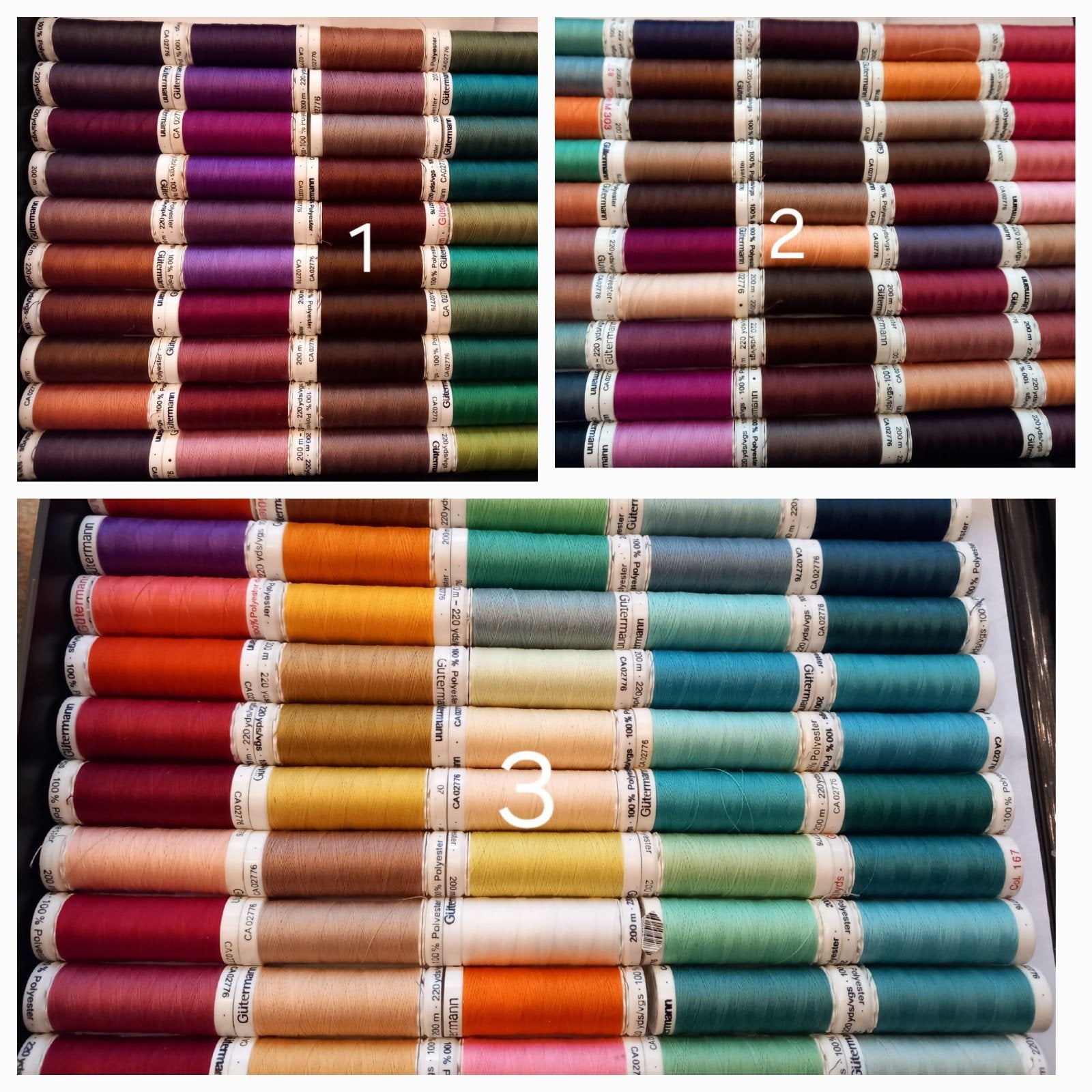 pakket 50 nieuwe klossen naaigaren merk gutermann, Ophalen of Verzenden, Nieuw, Garen of Naald(en)