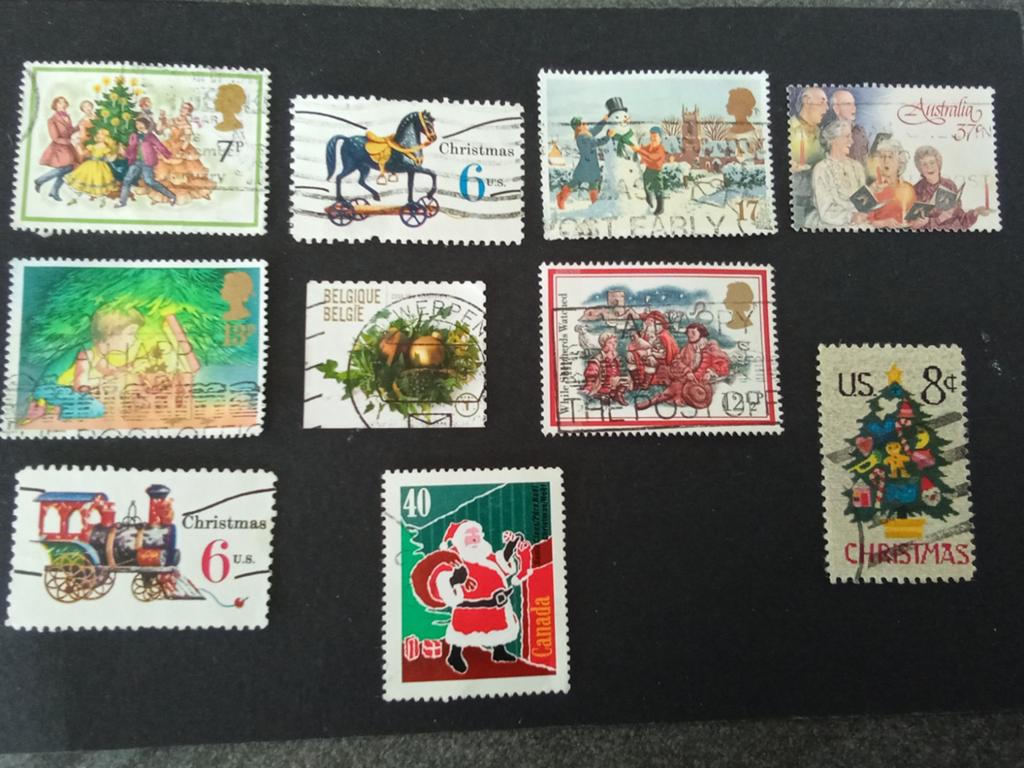 Kavel Kerstmis, Verzenden, Gestempeld, Overige thema's