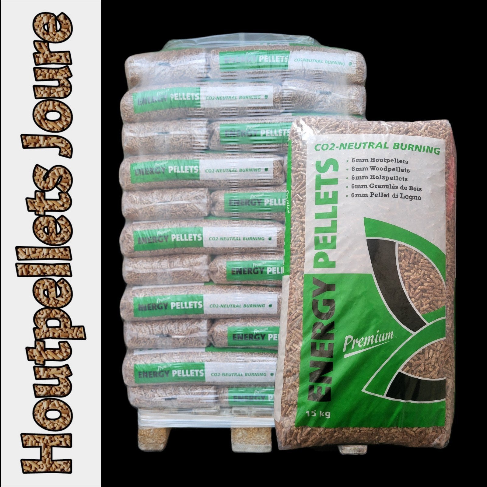 Bruine pellets Energy Premium 990 Kg pelletkorrels, Minder dan 3 m³, Ophalen