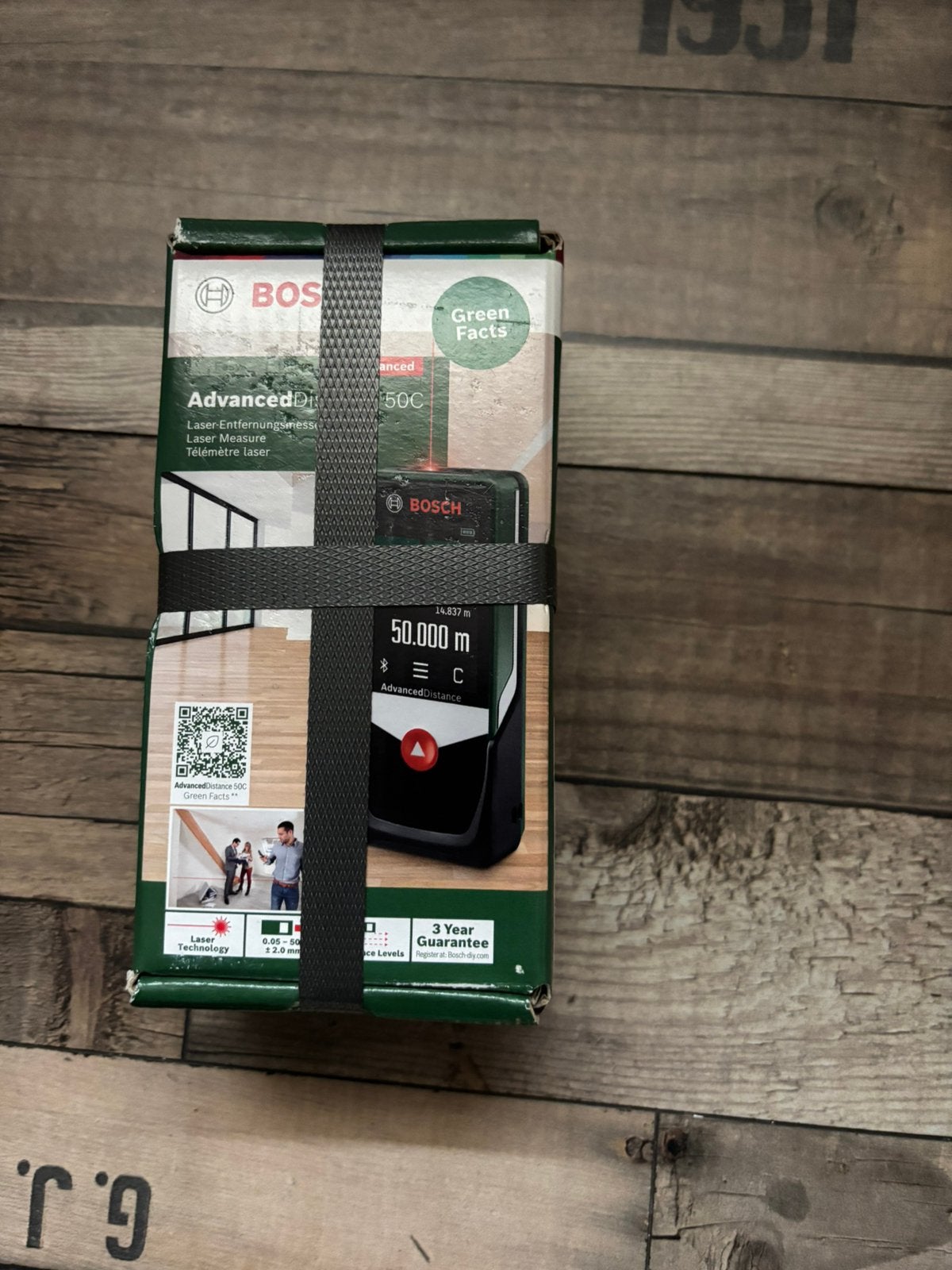 Digitale laserafstandsmeter AdvancedDistance 50C, Ophalen of Verzenden, Zo goed als nieuw