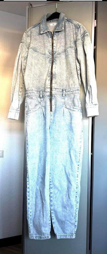 Spijkerpak Mango M, Kleding | Dames, Jumpsuits, Ophalen of Verzenden, Zo goed als nieuw