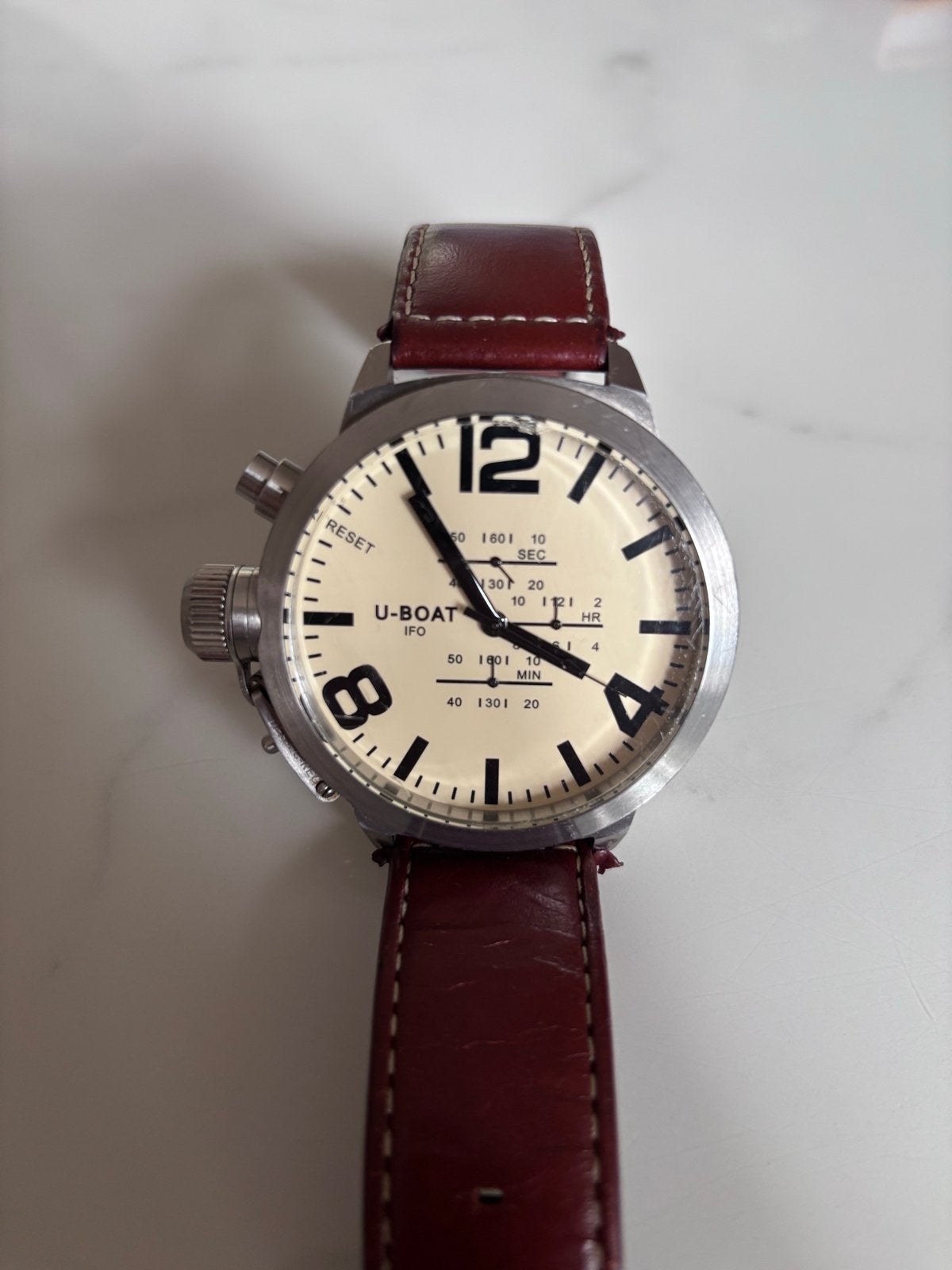 U-Boat Horloge - Limited Edition Chrono, Sieraden, Tassen en Uiterlijk, Overige merken, Staal, Polshorloge, Ophalen of Verzenden