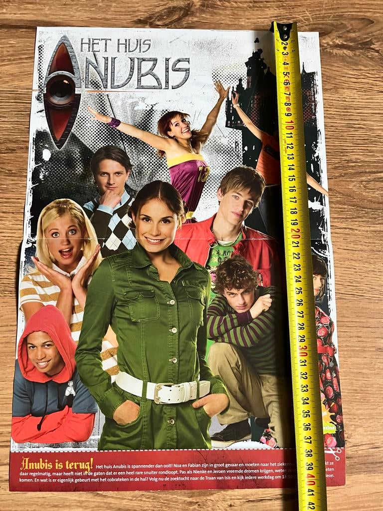 Het Huis Anubis Poster - Nickelodeon Magazine, Verzamelen, Rechthoekig Staand, Ophalen of Verzenden, Zo goed als nieuw, A1 t/m A3