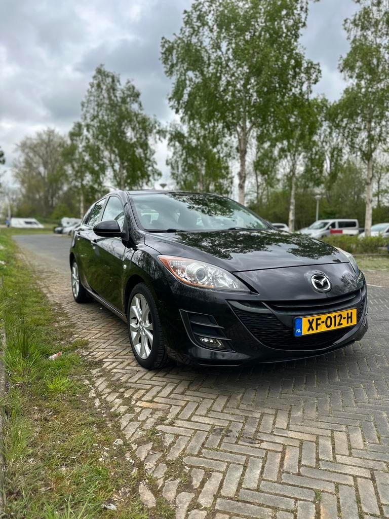 Mazda 3 1.6 Sport 2010 Zwart, Auto's, Mazda, Voorwielaandrijving, 4 cilinders, Zwart, Particulier