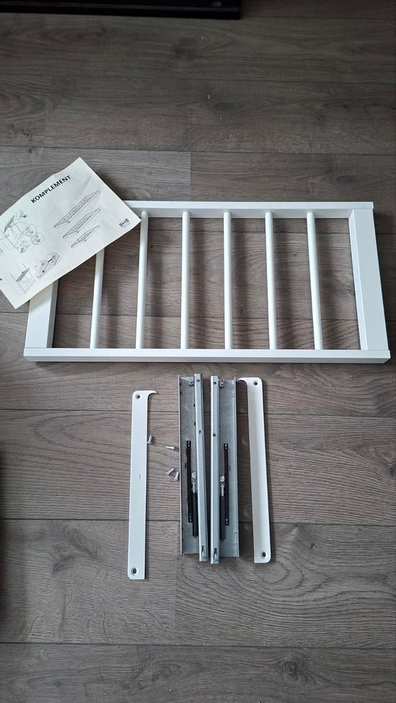 Ikea komplement uitrekbare boekhanger, Ophalen, 50 tot 100 cm, Zo goed als nieuw, Minder dan 100 cm
