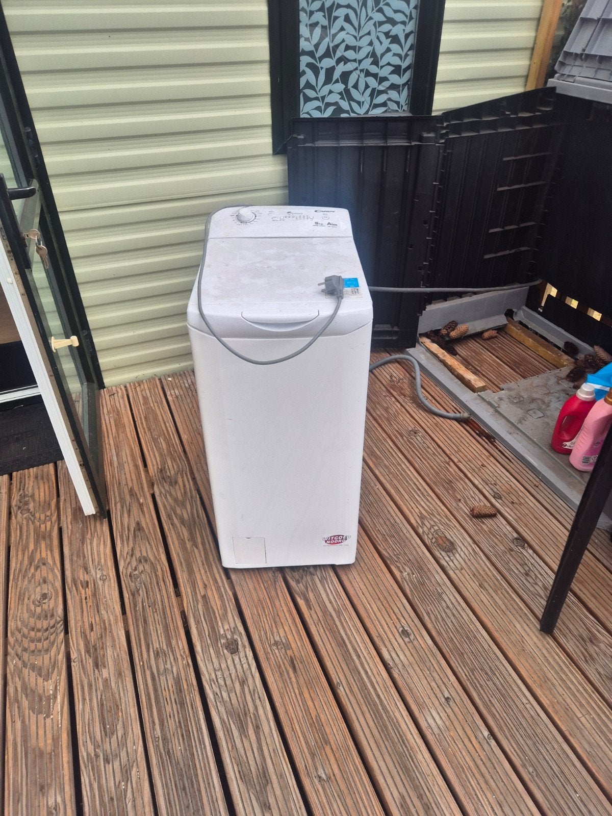Bovenlader wasmachine - Gebruikt, Witgoed en Apparatuur, Wasmachines, 4 tot 6 kg, Ophalen, 1200 tot 1600 toeren, 85 tot 90 cm