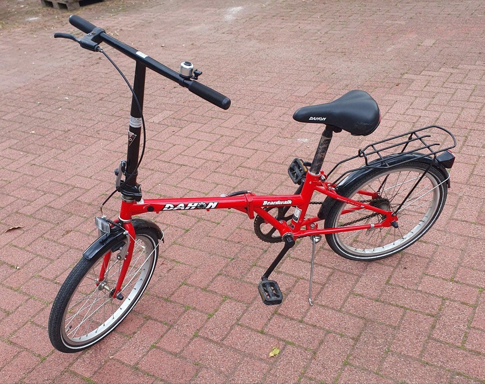 Mooie rode Dahon Boardwalk vouwfiets, Fietsen en Brommers, Fietsen | Vouwfietsen, Ophalen, 20 inch of meer, Gebruikt, Versnellingen