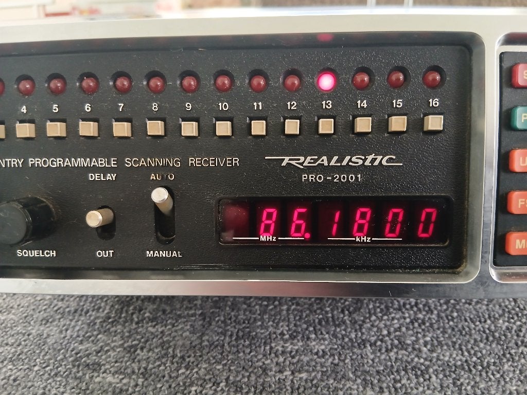 Realistic PRO-2001 scanner, Ophalen, Gebruikt, Minder dan 30 kanalen
