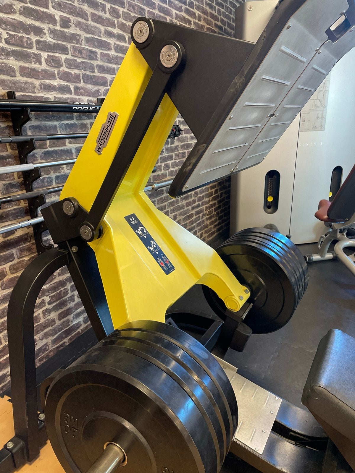 Technogym Pure Leg Press, Ophalen, Krachtstation, Zo goed als nieuw, Metaal