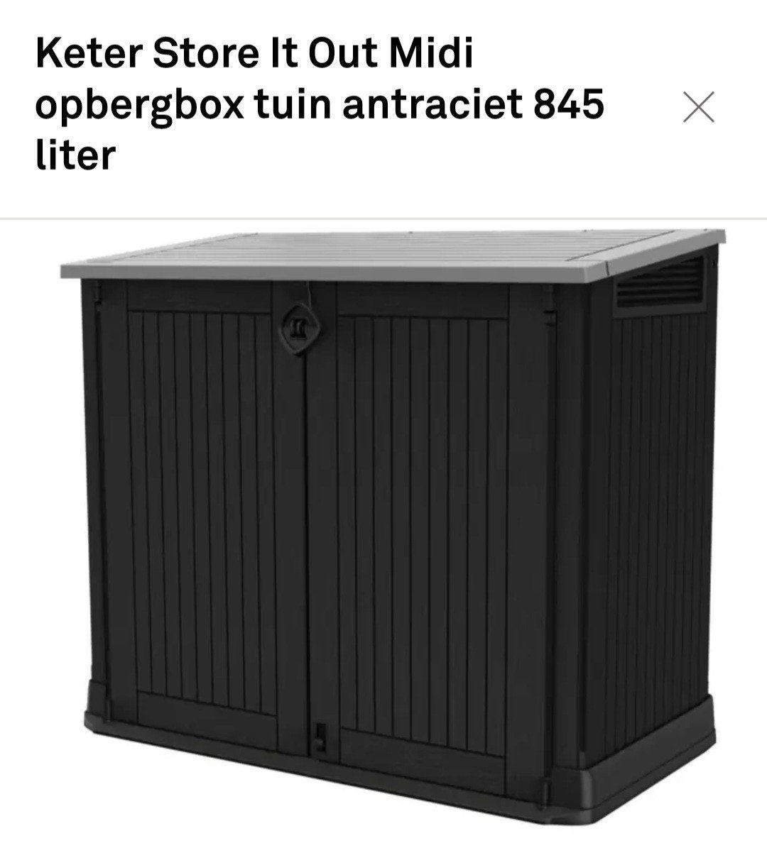 Nieuw in ongeopende doos: Keter Store it Out Midi, Ophalen, Nieuw, Kunststof, Overige typen
