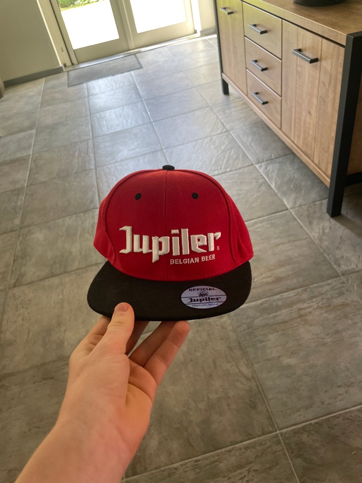 Jupiler Belgian Beer Snapback Pet - Zo goed als nieuw, Ophalen, Zo goed als nieuw, One size fits all, Pet