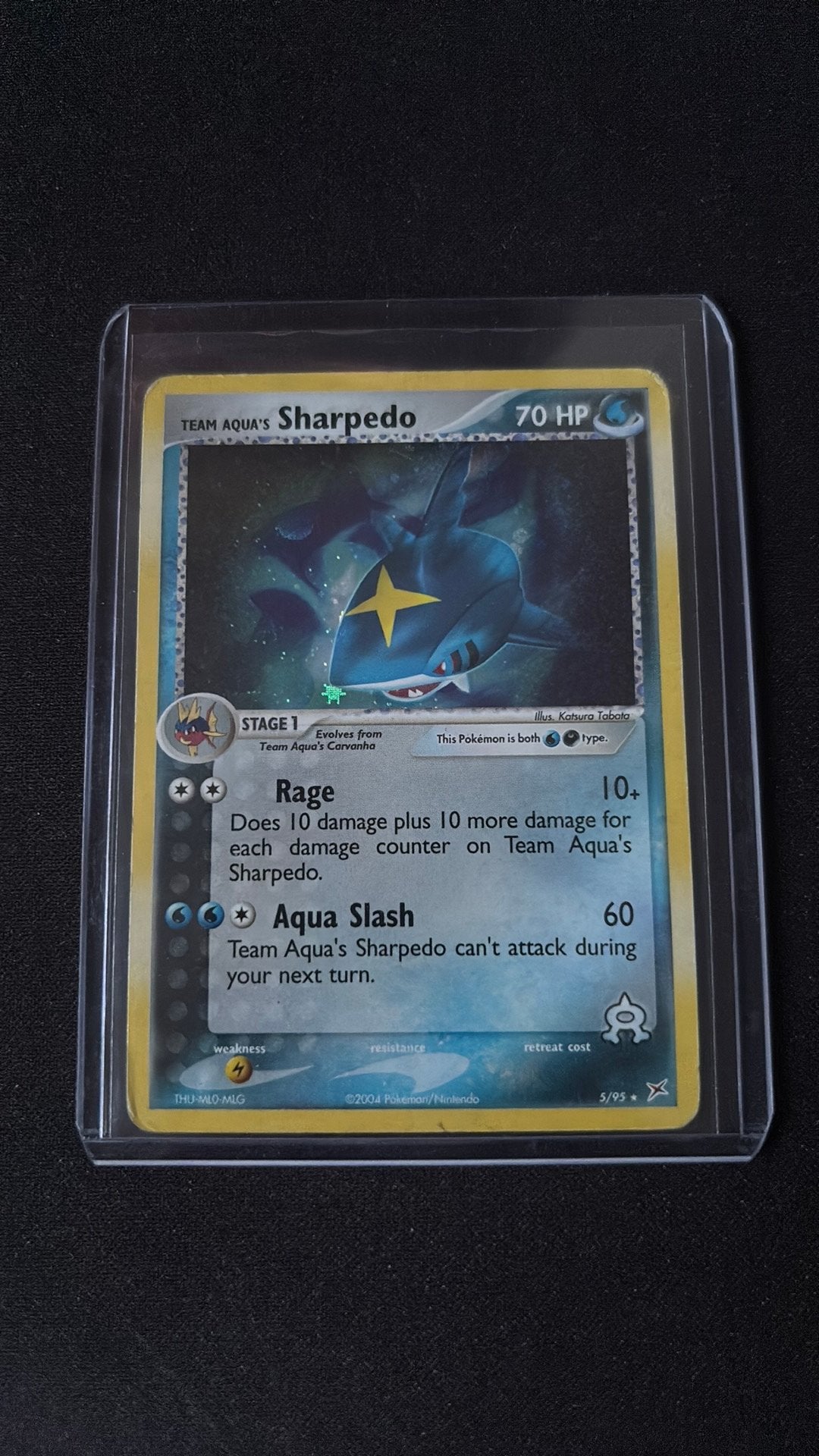 Pokémon Sharpedo #5 - 2004, Ophalen of Verzenden, Gebruikt, Losse kaart, Foil