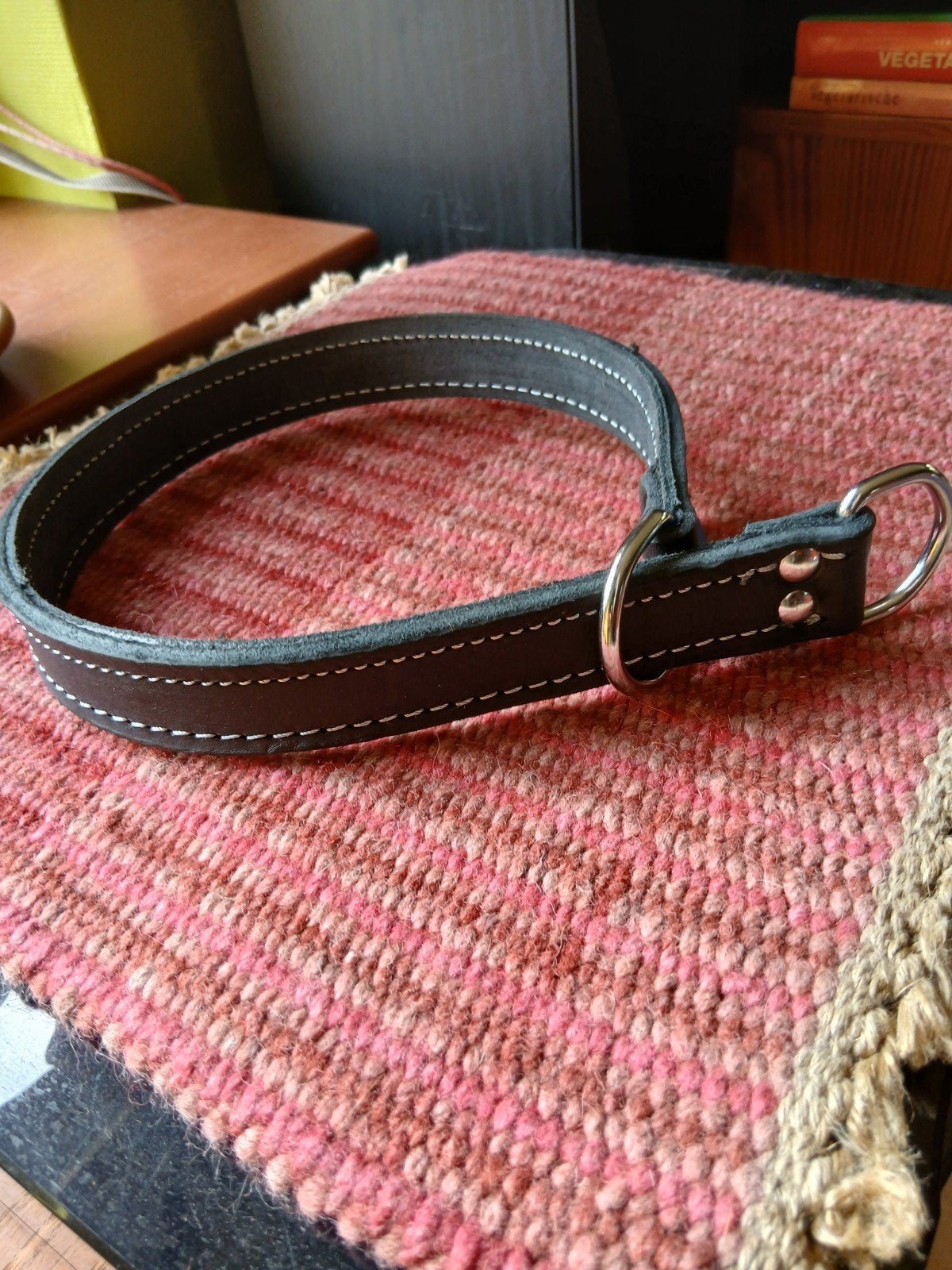 nieuwe leren sliphalsband 60 cm, Dieren en Toebehoren, Ophalen of Verzenden, Handgemaakt, Nieuw