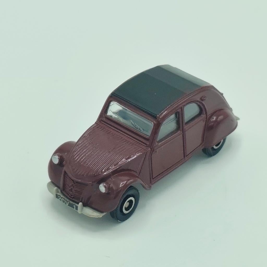 Citroën 2CV Corgi toys bordeaux rood, Hobby en Vrije tijd, Modelauto's | 1:87, Ophalen of Verzenden, Zo goed als nieuw, Auto, Corgi