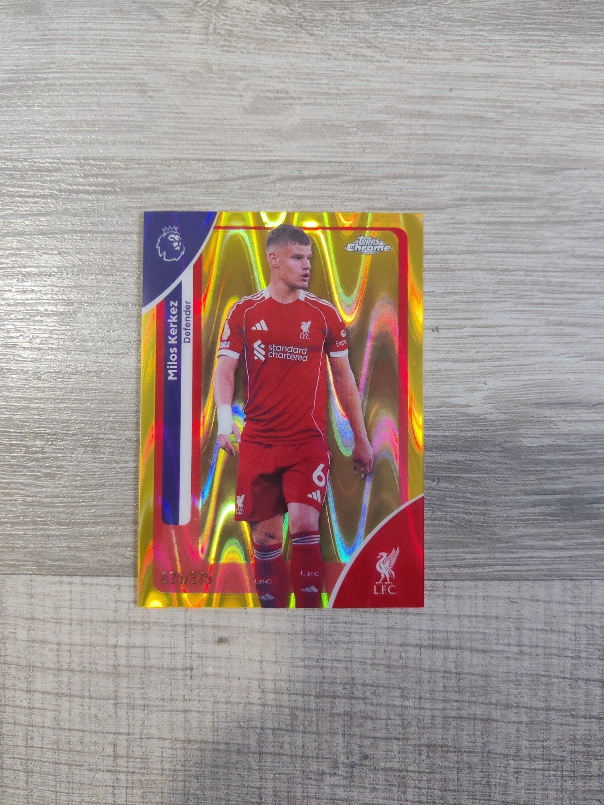 Milos Kerkez Liverpool FC Topps Chrome Voetbalkaart, Ophalen of Verzenden, Nieuw, Buitenlandse clubs, Spelerskaart