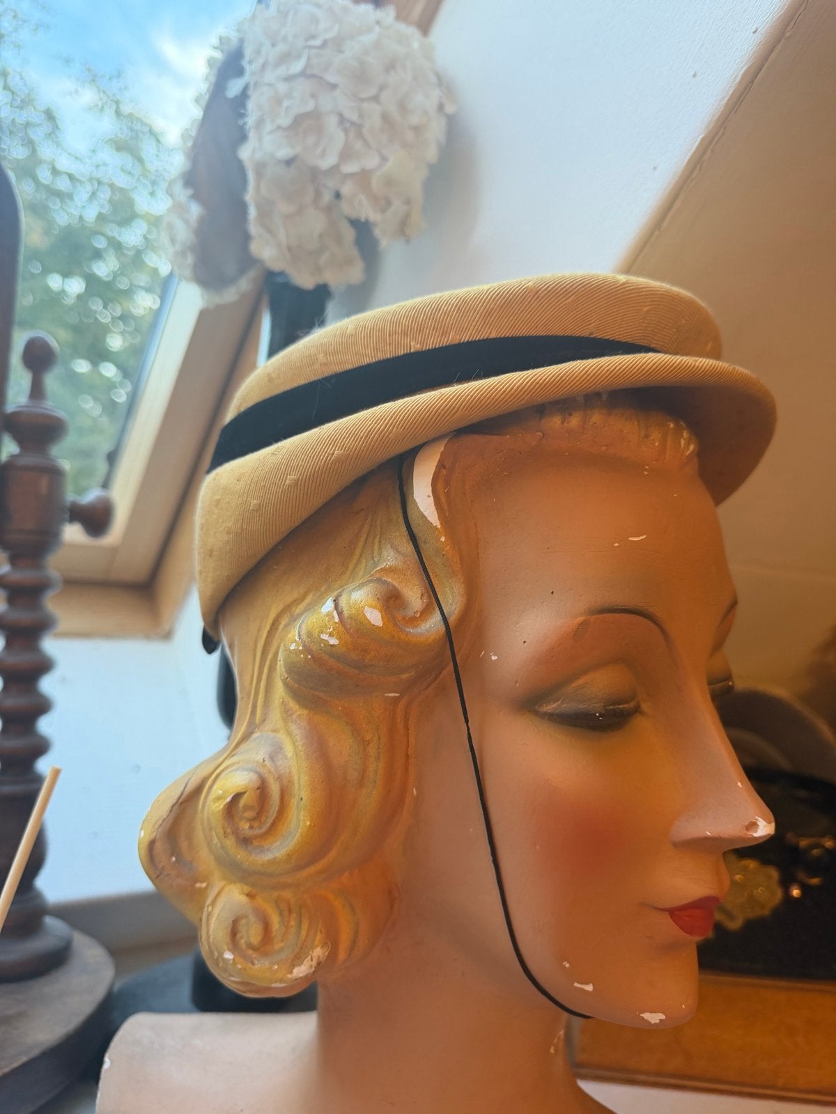 Vintage 1950s Hoeden uit de VS - Diverse Modellen, Kleding | Dames, Hoeden en Petten, Ophalen of Verzenden, Gedragen, One size fits all