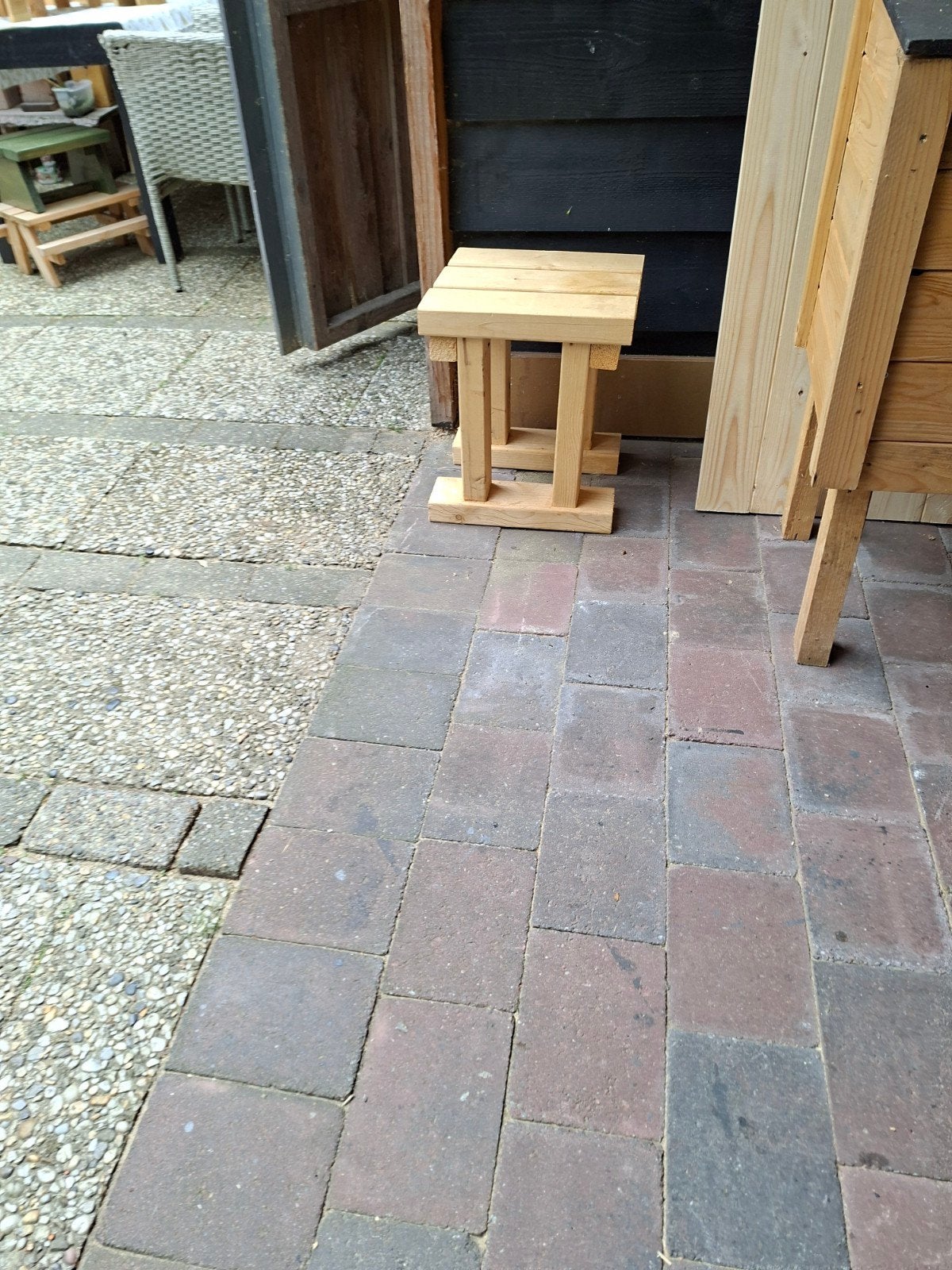 Muurbankjes en tafeltje, Tuin en Terras, Tegels en Klinkers, Ophalen of Verzenden, Beton