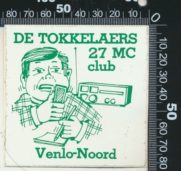 Sticker: De Tokkelaers 27 MC Club - Venlo Noord, Verzamelen, Ophalen of Verzenden, Zo goed als nieuw, Film, Tv of Omroep