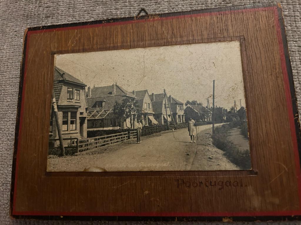 Prent, aanzichtkaart Poortugaal, kerkstraat, Antiek en Kunst, Kunst | Schilderijen | Klassiek, Ophalen of Verzenden