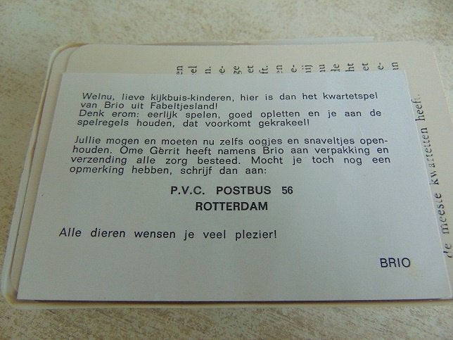 Fabeltjeskrant Kwartetspel Chanowski, Een of twee spelers, Ophalen of Verzenden, Nieuw, Chanowski