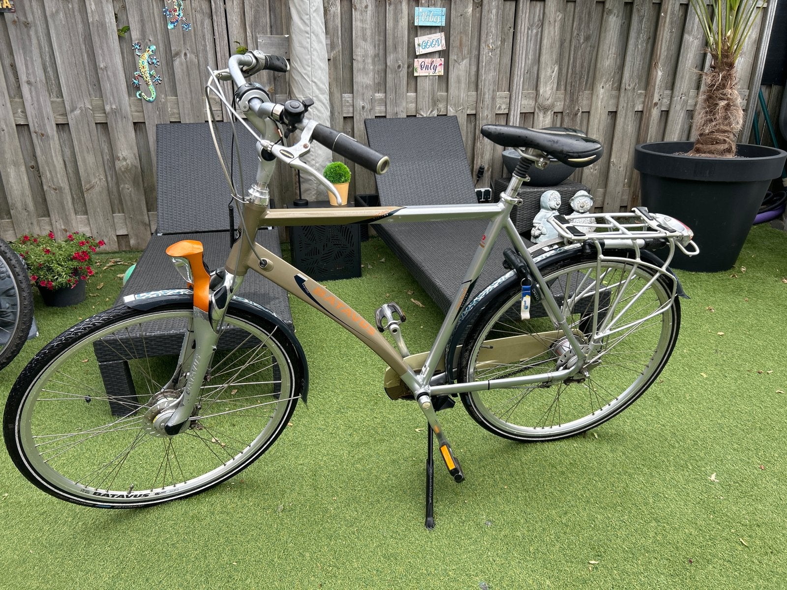 Batavus fiets met stevige bagagedrager, nog in mooie staat, Fietsen en Brommers, Fietsen | Heren | Herenfietsen, Ophalen, Gebruikt