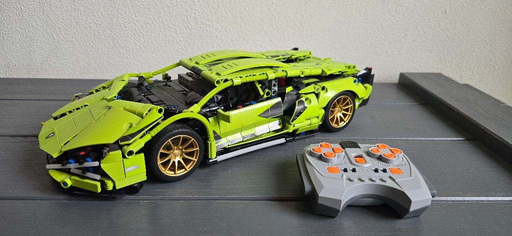Afstandbestuurbare Lamborghini, Overige thema's, Lego, Compleet, Ophalen of Verzenden