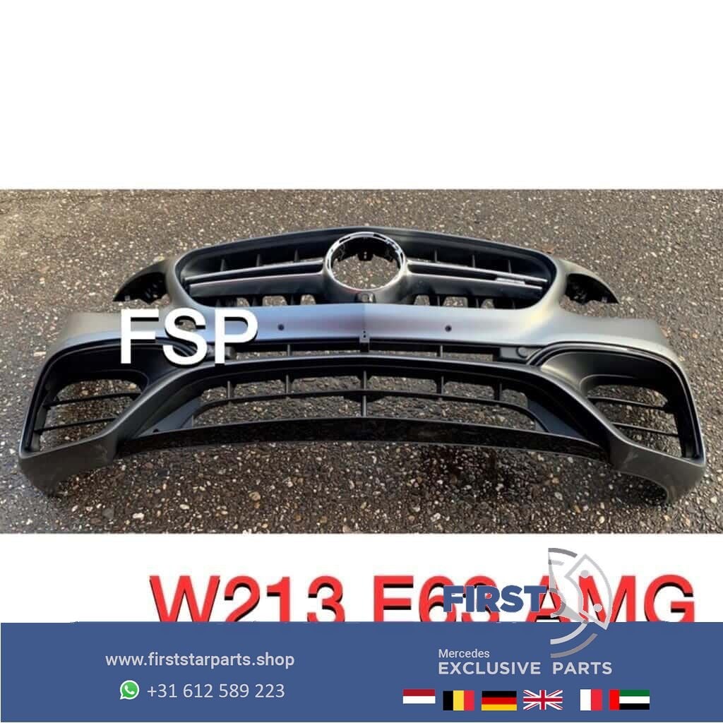 W213 E63 AMG Voorbumper COMPLEET bumper origineel Mercedes E, Gebruikt, -, Voor, Ophalen of Verzenden