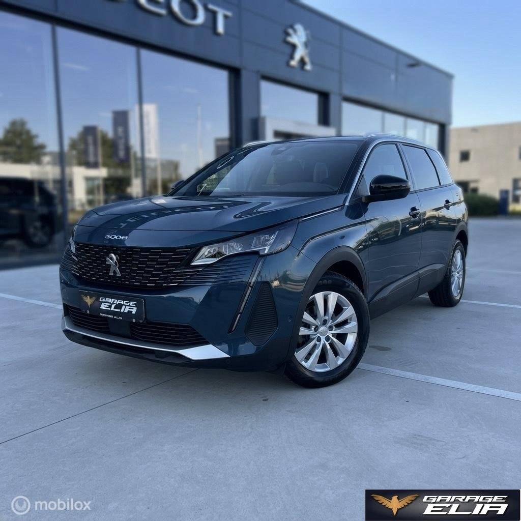Peugeot 5008 7PL Aut|LED|Navi|PDC|Nieuwe Distributieriem Set, Auto's, Gebruikt, Euro 6, 1199 cc, Blauw