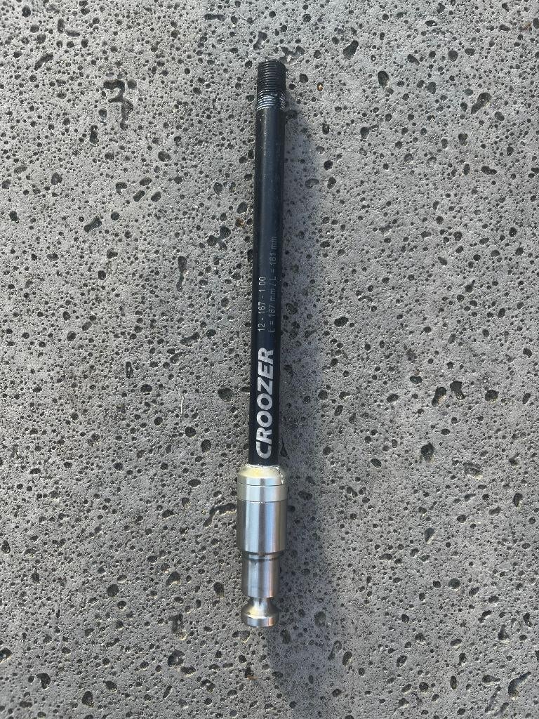Croozer steekasadapter voor racefiets / gravelbike / MTB, Ophalen of Verzenden, Zo goed als nieuw, Overige typen, Croozer