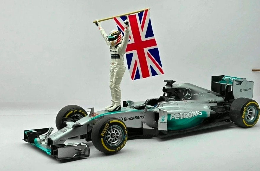 Lewis Hamilton F1 2014 Minichamps 1:18 gelimiteerd model, Ophalen of Verzenden