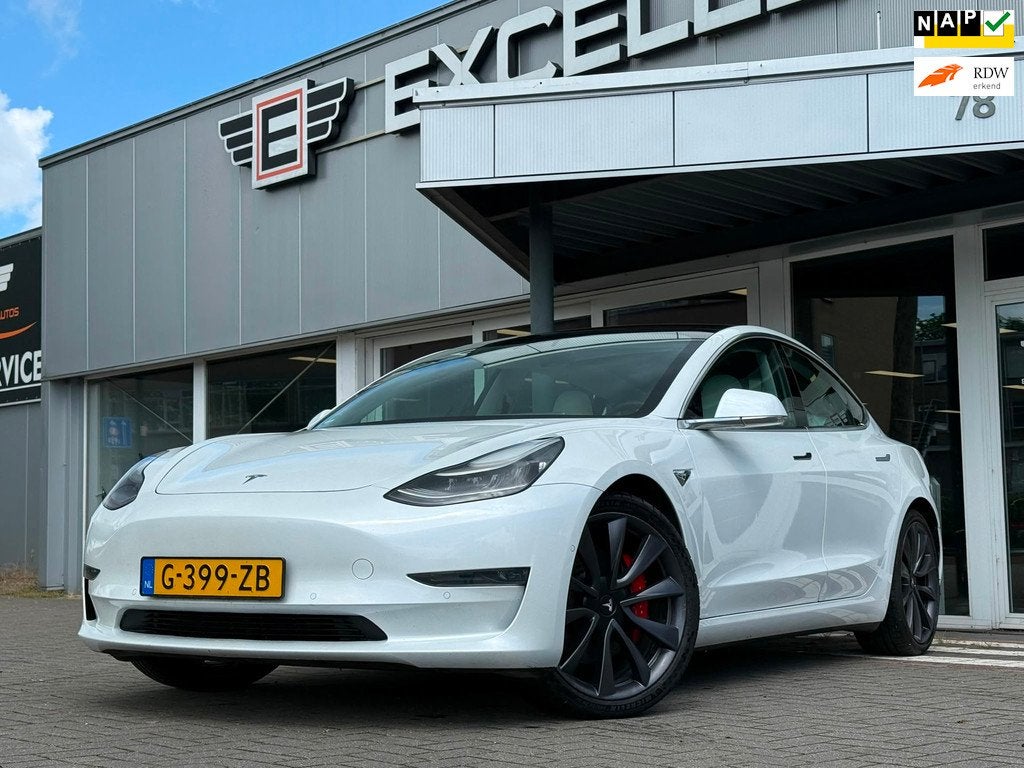 Tesla Model 3 Performance AWD 75 kWh, Auto's, Tesla, Bedrijf, Te koop, Model 3, 4x4, ABS, Airbags, Airconditioning, Automatische klimaatregeling