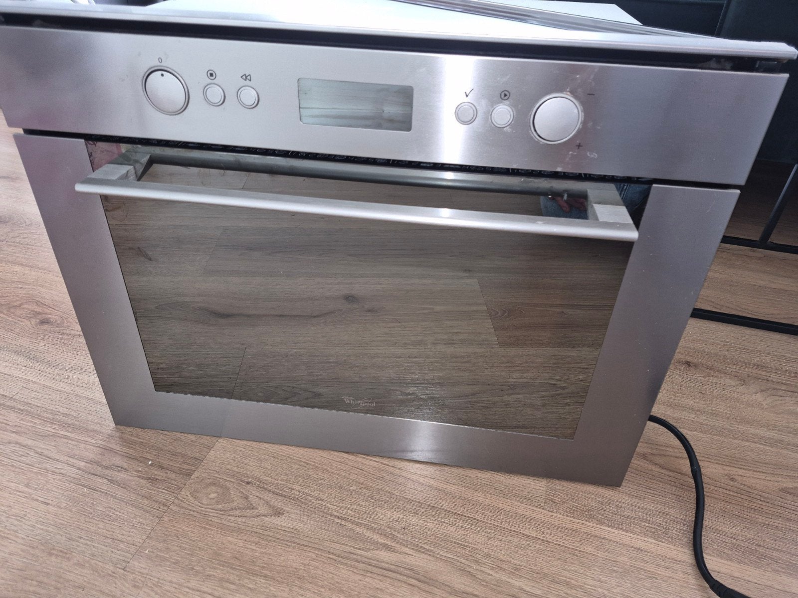 Whirlpool AMW 820/IX Inbouw Combimagnetron, Combimagnetron, Gebruikt, 60 cm of meer, Ophalen of Verzenden