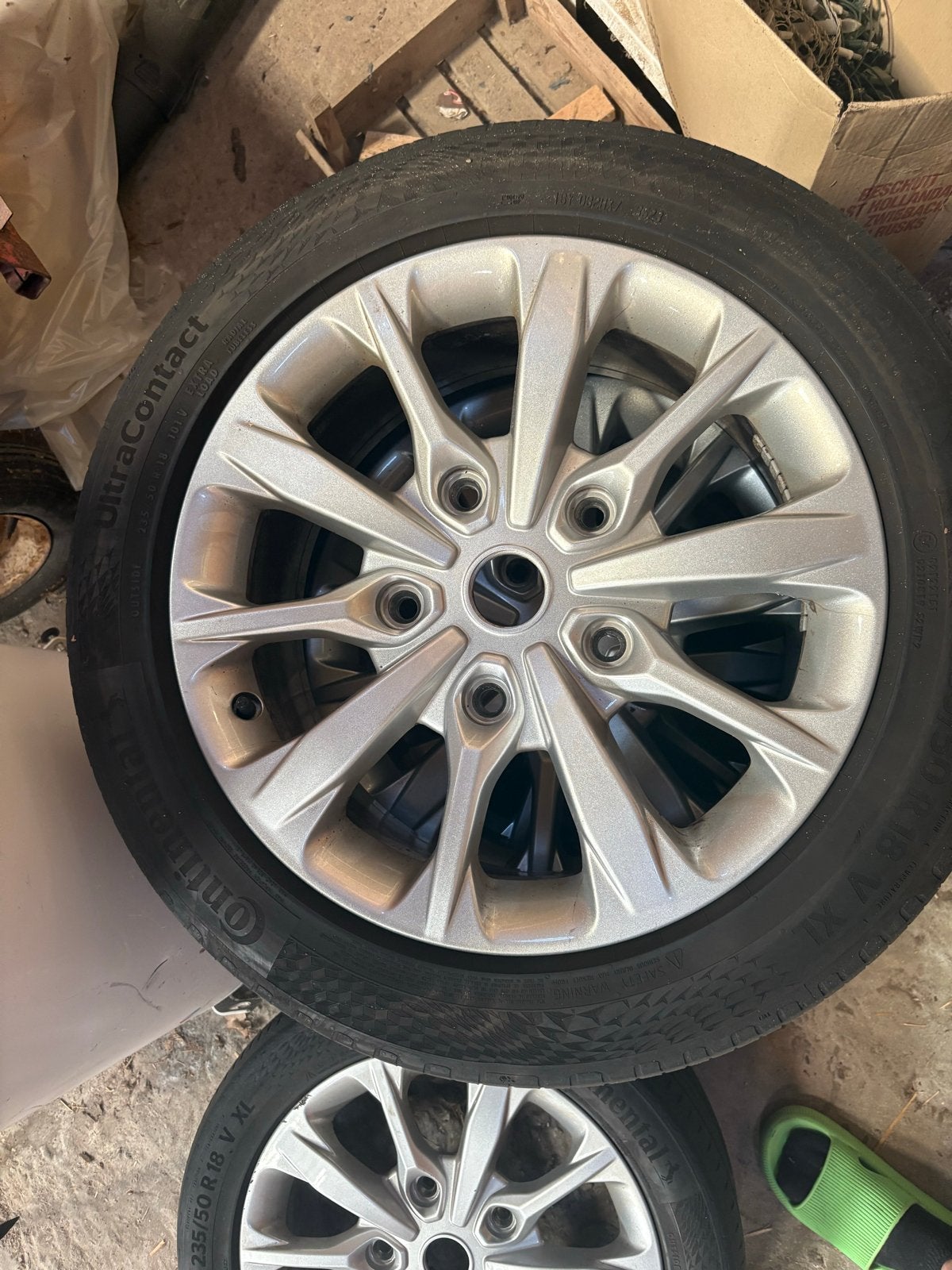 Orginele Ford Transit custom  18 inch velgen met banden, Ophalen, 18 inch, Banden en Velgen, 235 mm