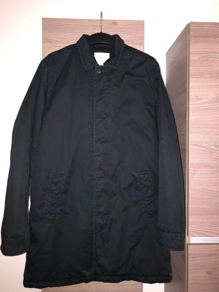 Halflange zwarte heren-tussenjas Selected/Homme Indigo mt L, Ophalen of Verzenden, Gedragen, Maat 48/50 (M), Zwart