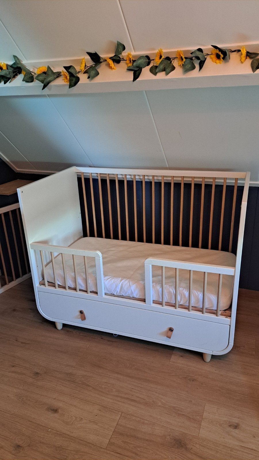 IKEA MYLLRA Babybed en Commode - Compleet Set, Ophalen, Gebruikt, 70 tot 85 cm, 140 tot 160 cm