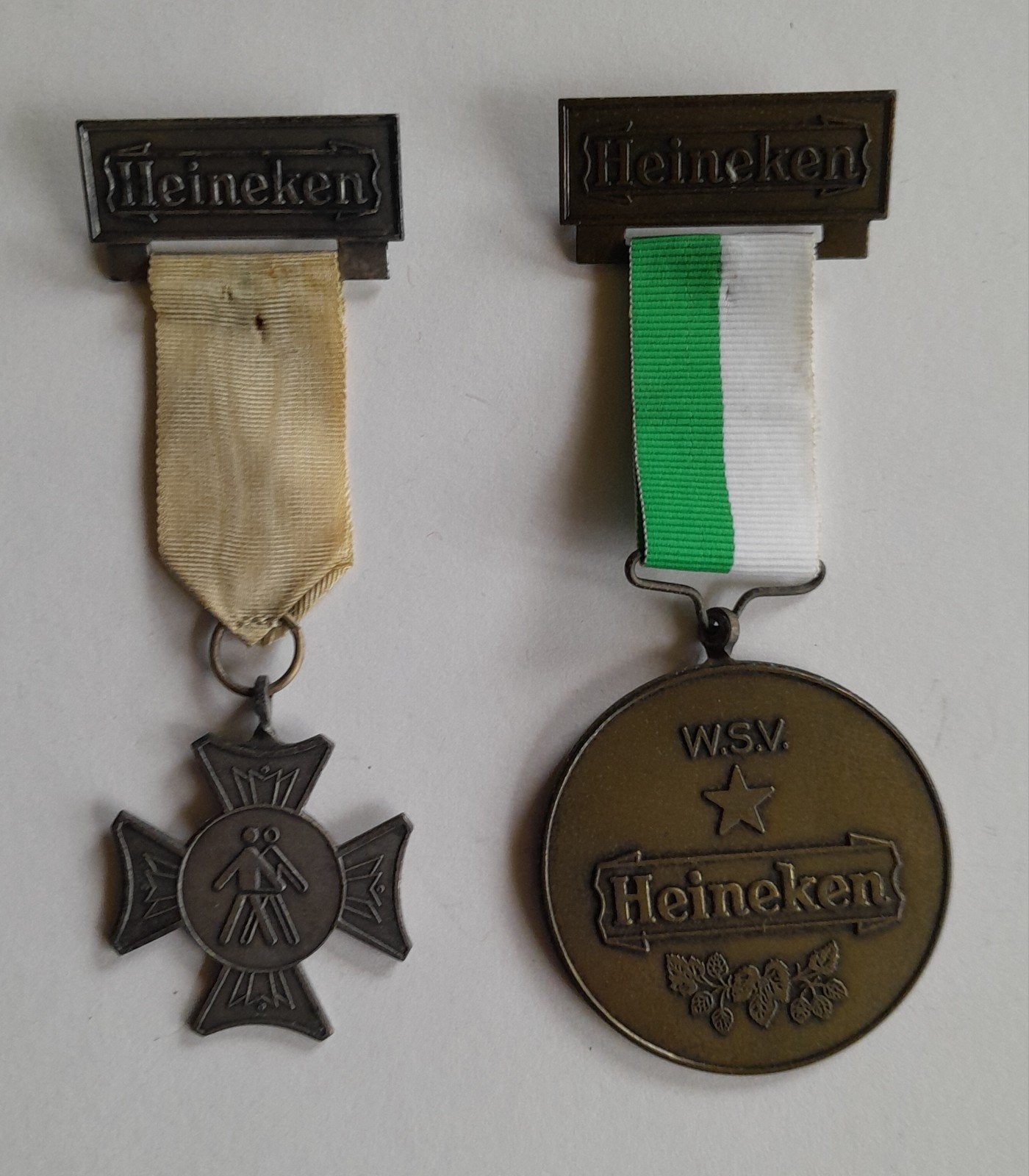 Oude Heineken medailles wandeltocht., Ophalen of Verzenden, Overige materialen, Nederland