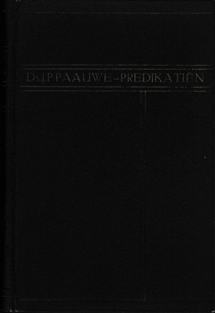DS.J.P.PAAUWE - PREDIKATIEN, Ophalen of Verzenden, Gelezen