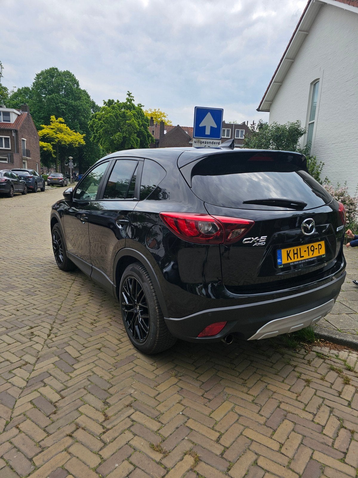 Mazda CX-5 2.5 Skyactiv 192 GT-M 4WD AUT LEER/NAVI/TREKHAAK, 1800 kg, Euro 6, Zwart, Overige kleuren